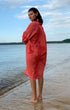 Midi Length Red Shibori Kimono